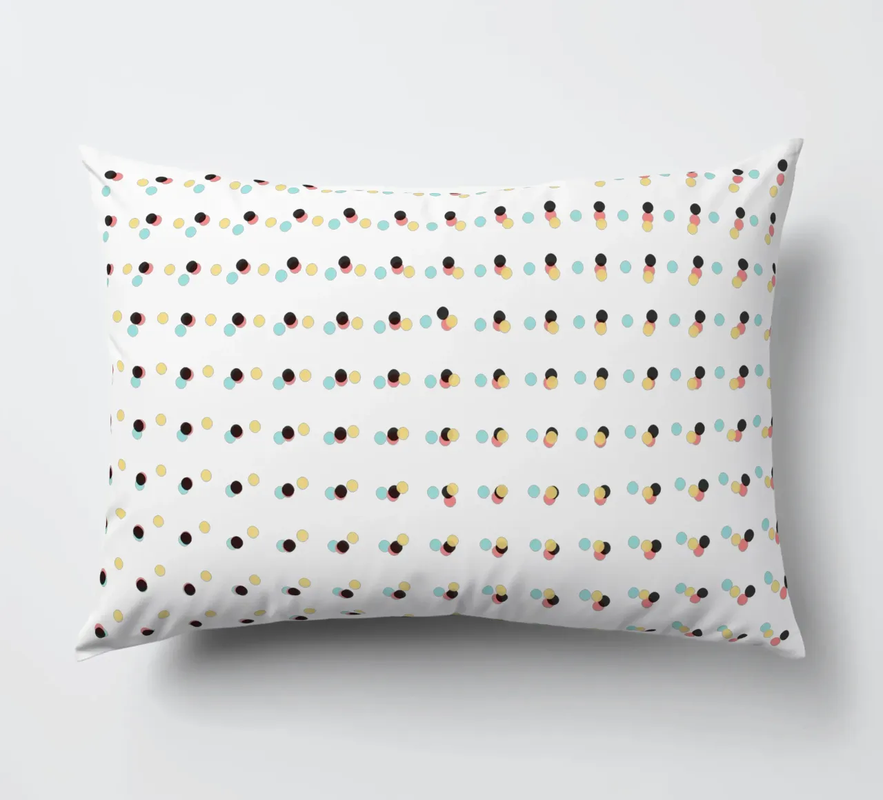 Abstract Painting Polka Dots Pattern decorative cushion by amini54