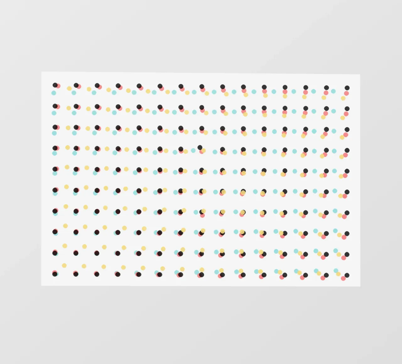 Abstract Painting Polka Dots Pattern pvc cover by amini54