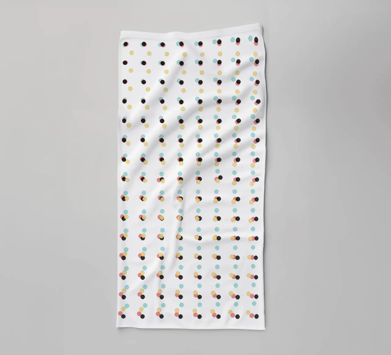 Abstract Painting Polka Dots Pattern towel by amini54