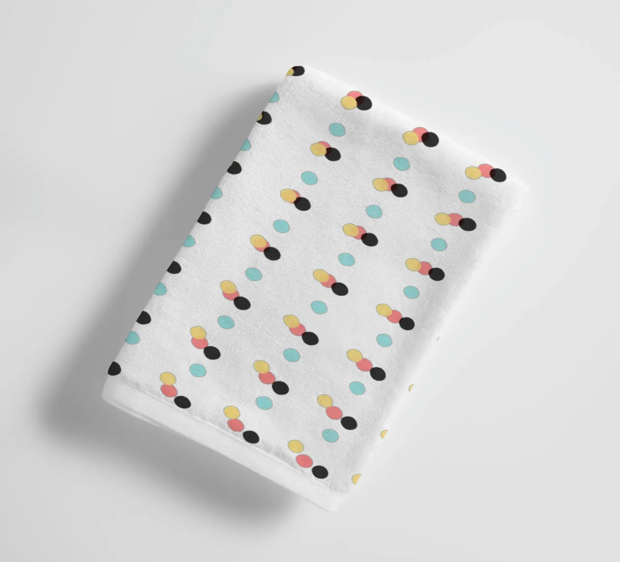 Abstract Painting Polka Dots Pattern towel by amini54
