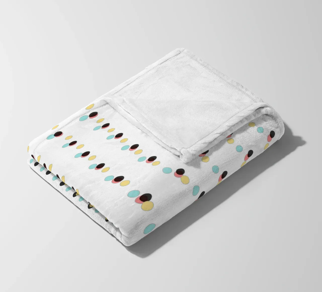 Abstract Painting Polka Dots Pattern fleece blanket by amini54