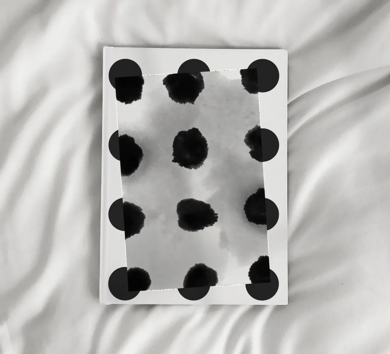 Abstract Painting Polka Dots Pattern II notebook by amini54