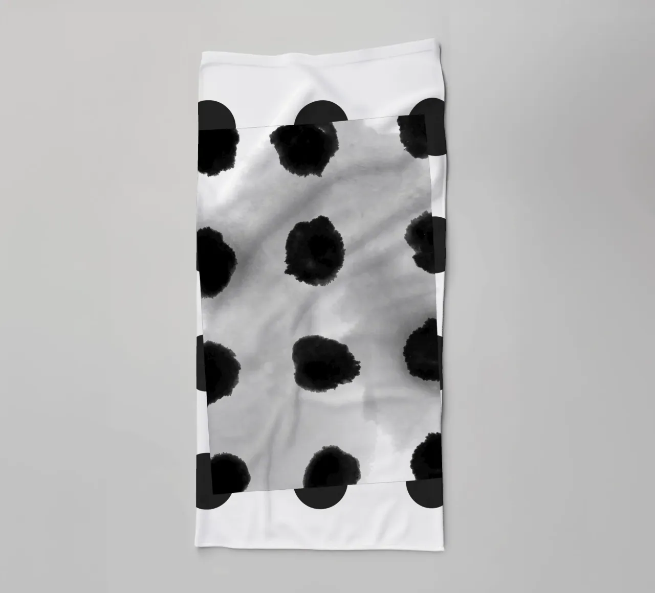 Abstract Painting Polka Dots Pattern II towel by amini54