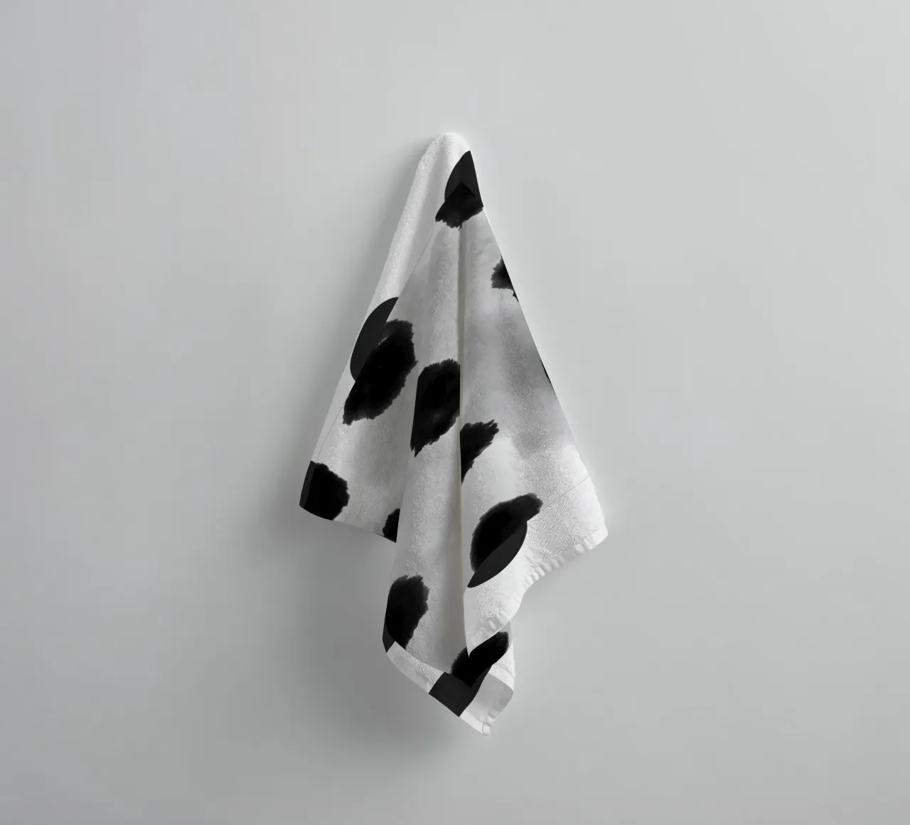 Abstract Painting Polka Dots Pattern II towel by amini54