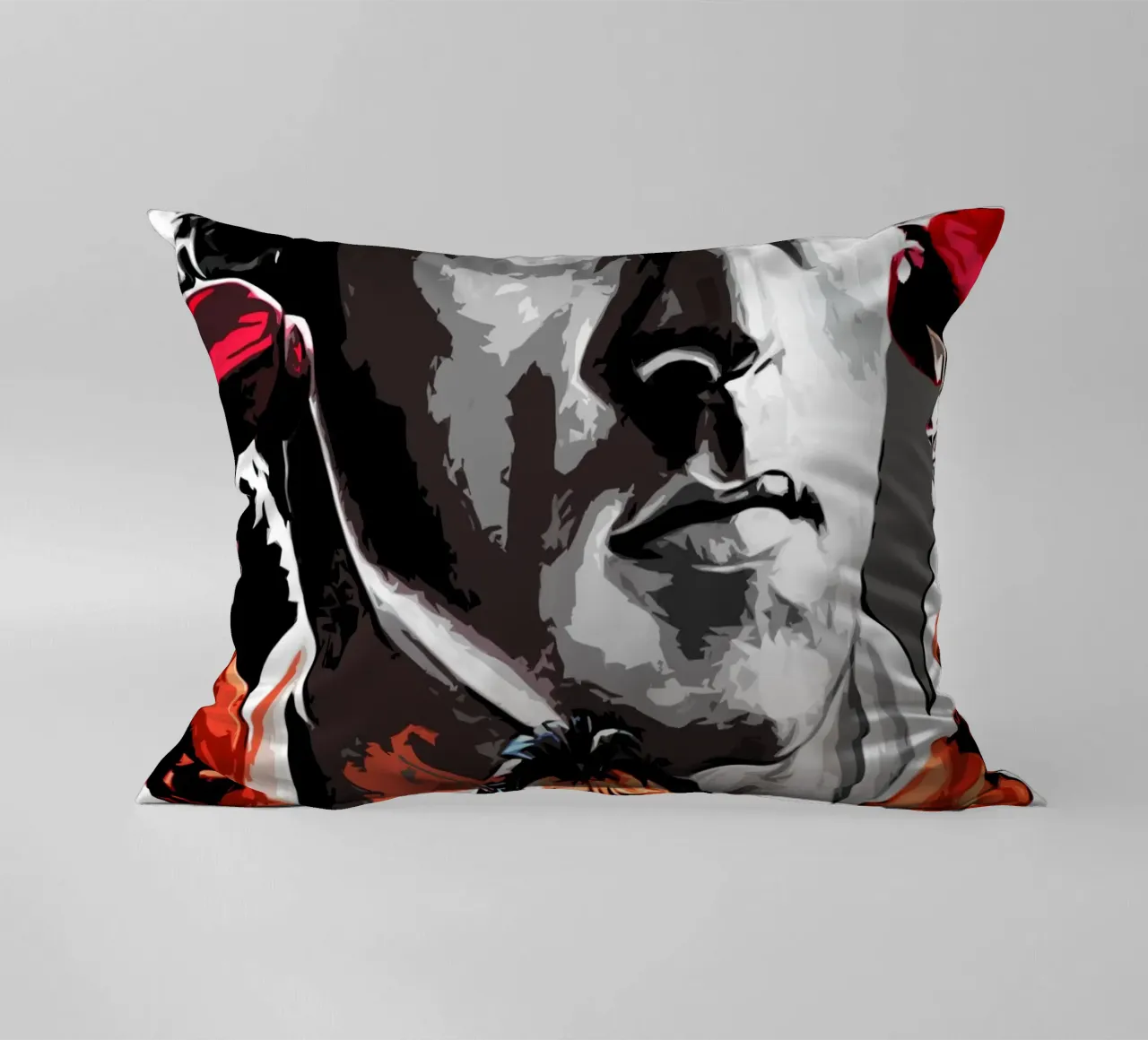 boxing scene decorative cushion by ontoseno