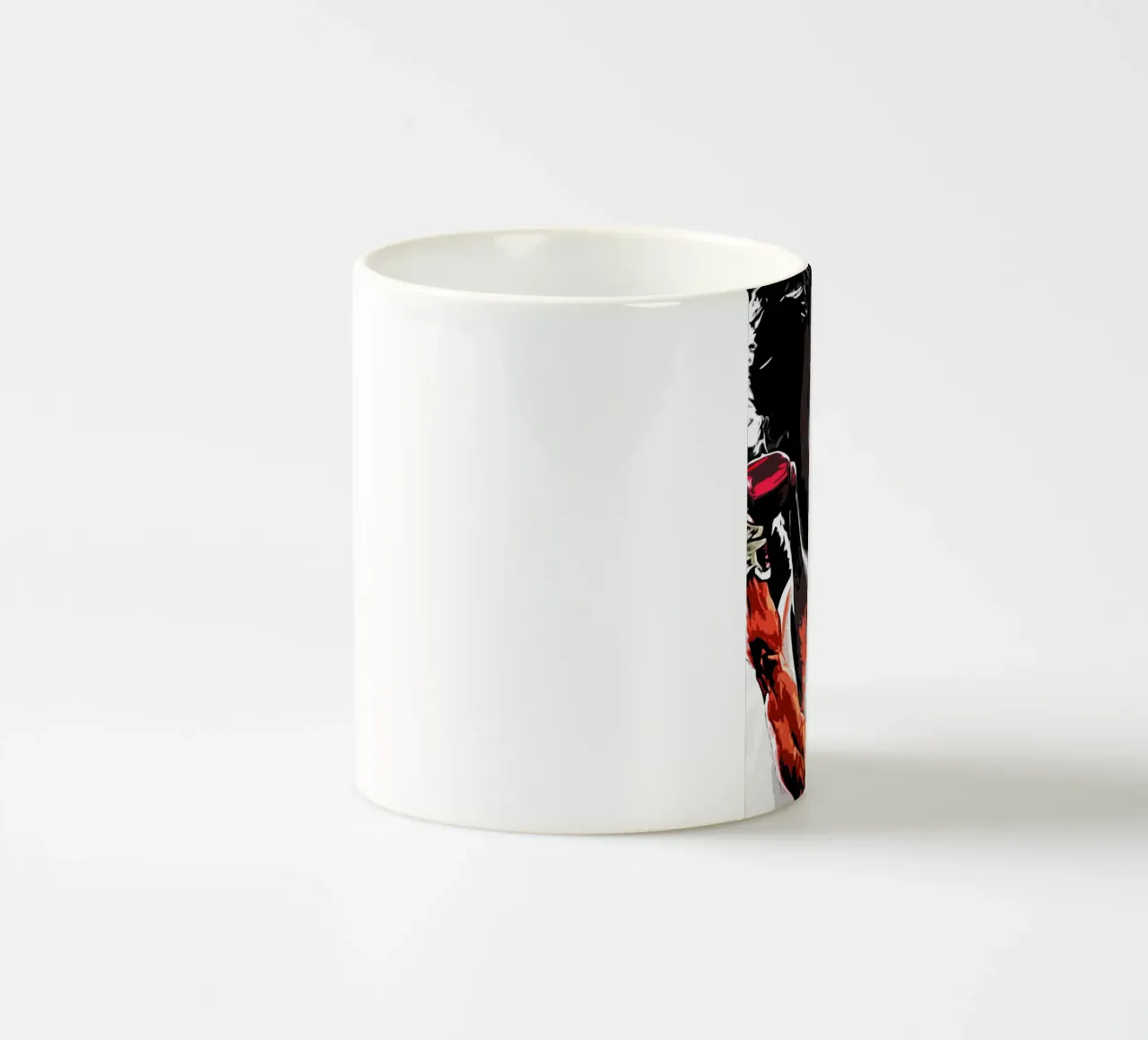 scena della boxe tazza in ceramica da ontoseno
