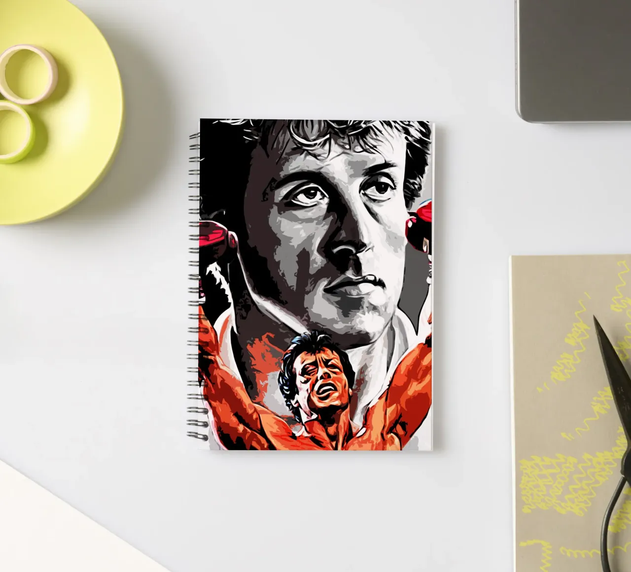 boxing scene spiral notebook by ontoseno