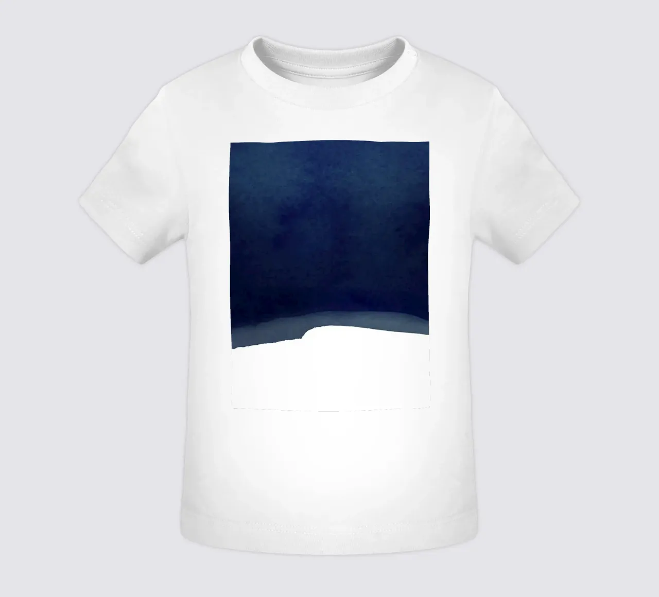 Minimal Navy Blue Abstract 02 Landscape maglietta neonato da amini54