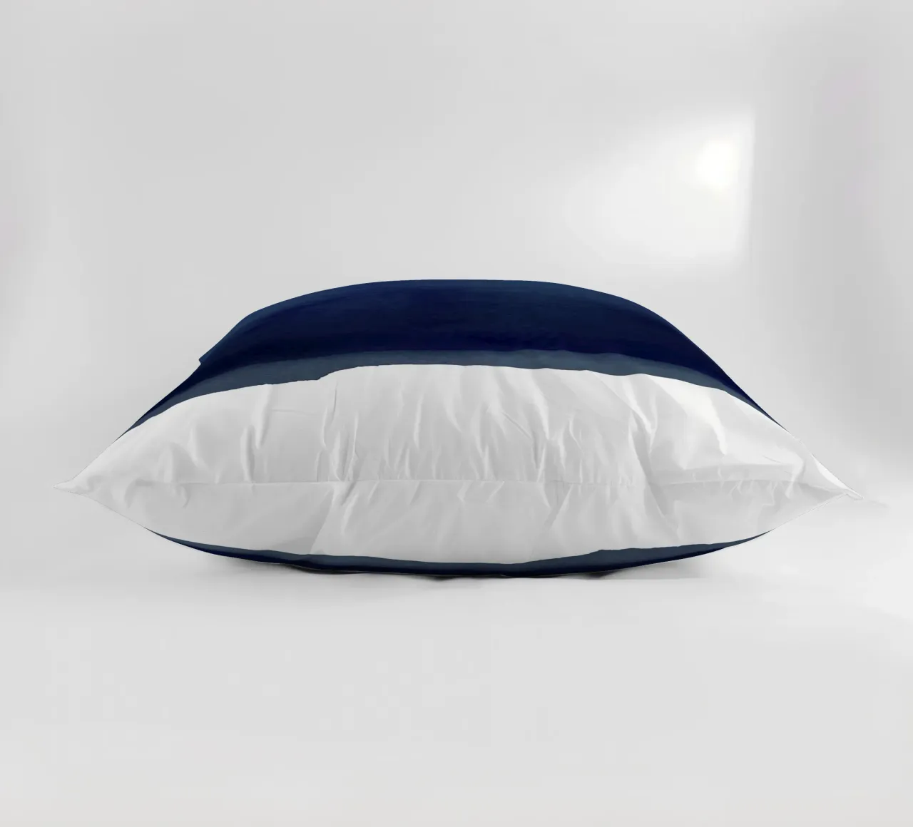 Minimal Navy Blue Abstract 02 Landscape cuscino da amini54