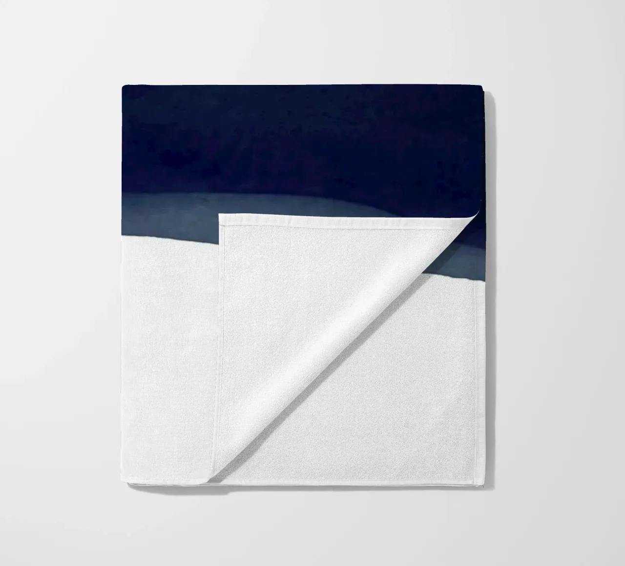 Minimal Navy Blue Abstract 02 Landscape telo mare da amini54