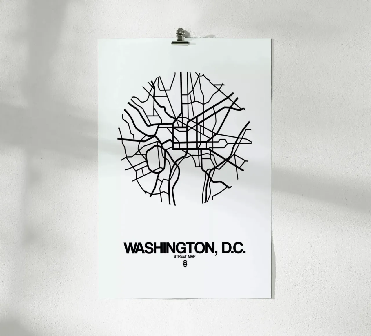 Washington D.C. carta hahnemühle da Naxart