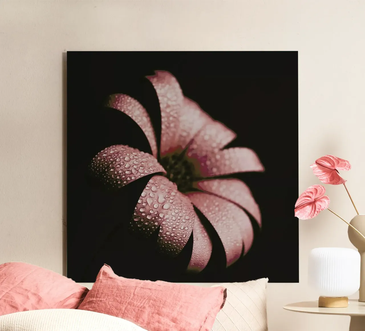 Dusty Pink alu-dibond by Ingrid Beddoes