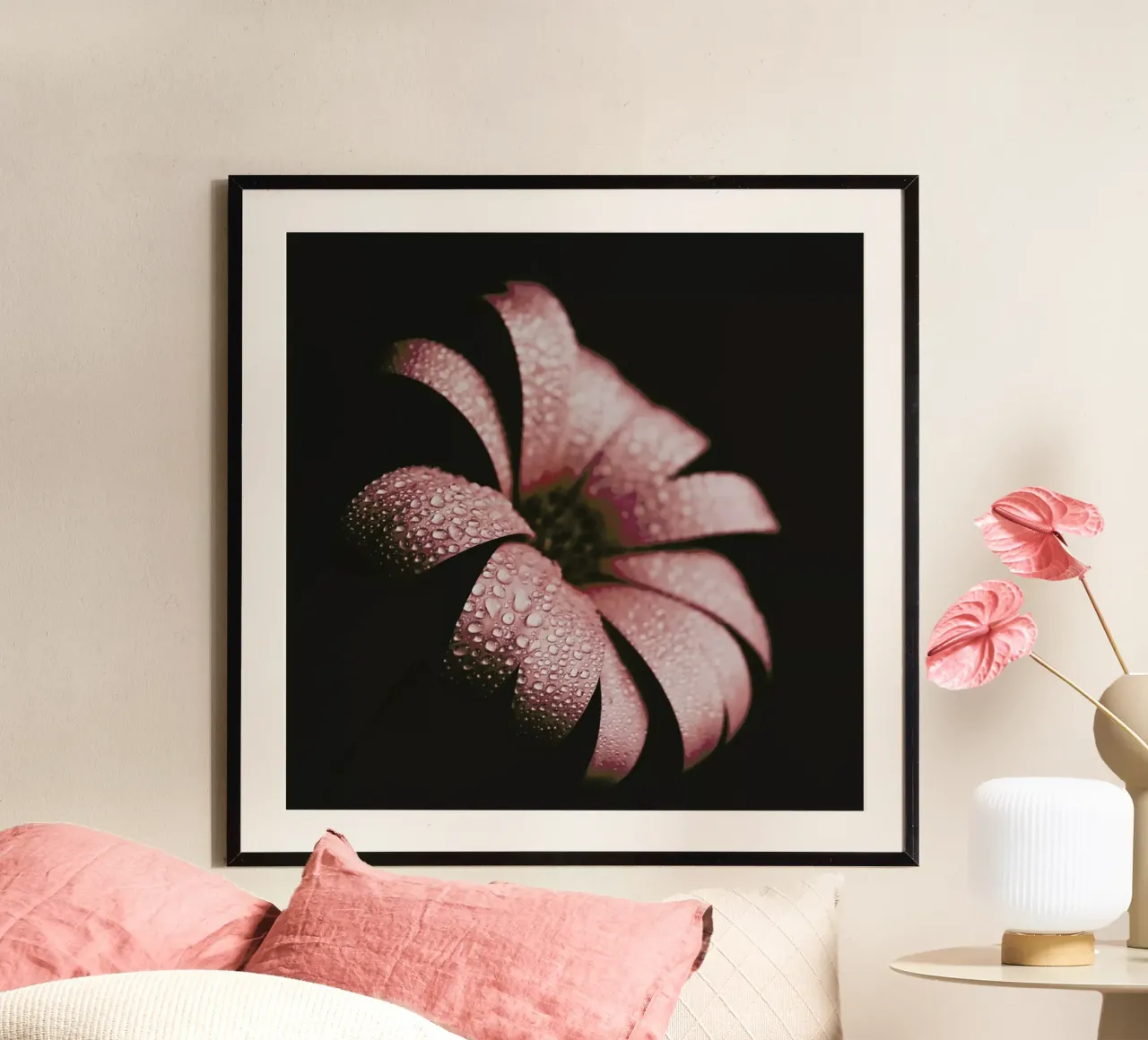 Dusty Pink hahnemühle by Ingrid Beddoes