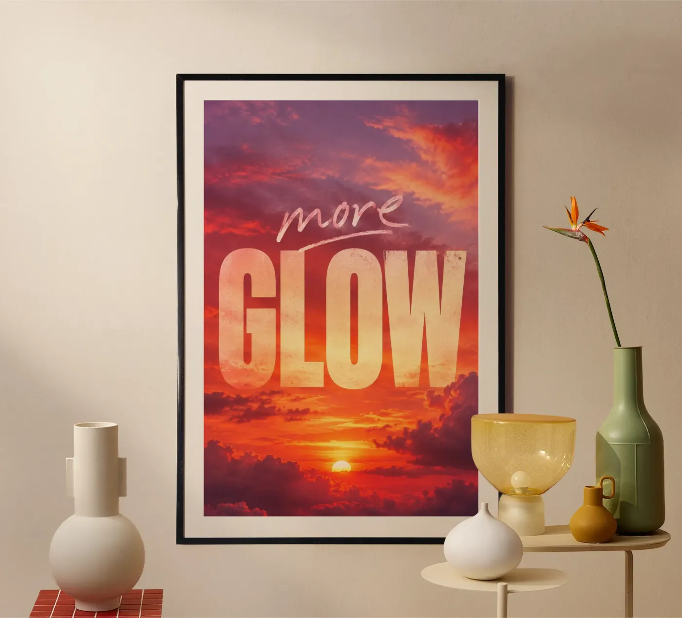 More glow poster da Statements
