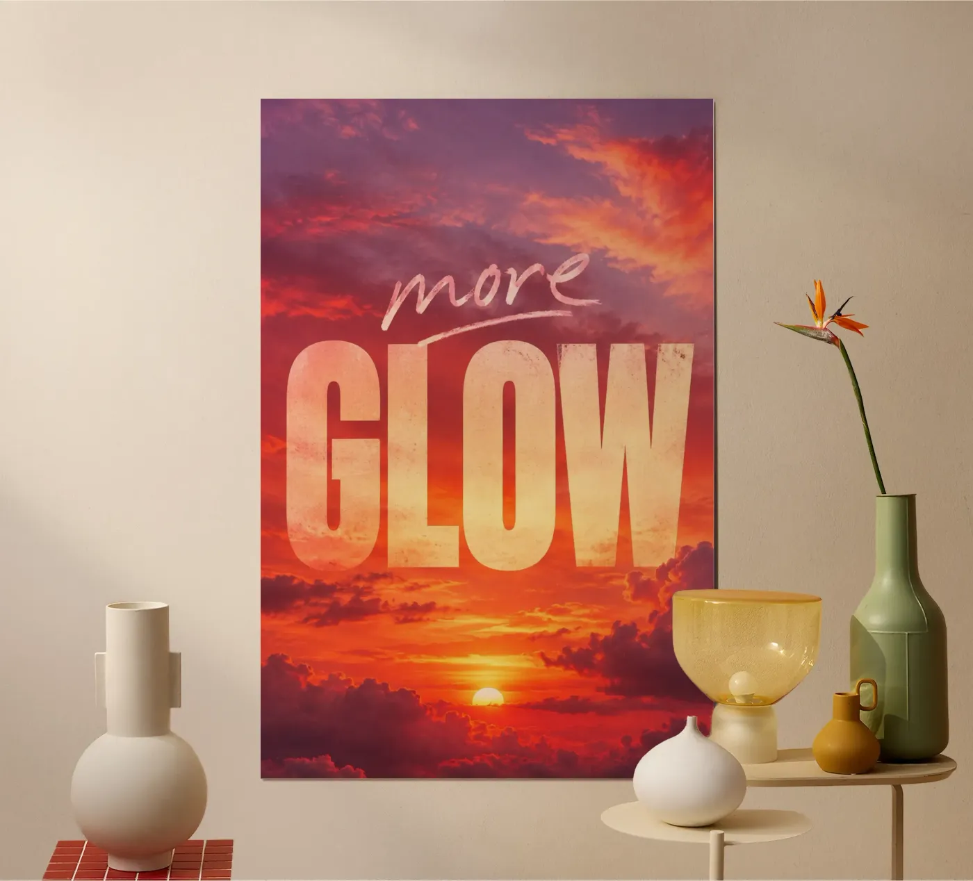 More glow poster da Statements