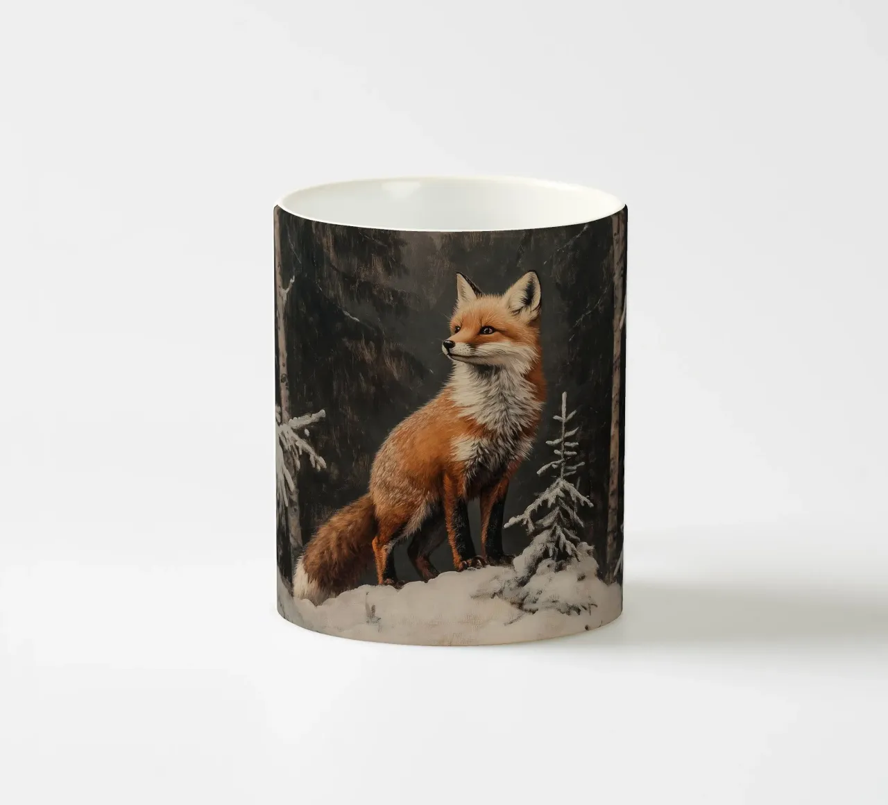Fuchs im Winterwald tazza in ceramica da Luna & Noctua