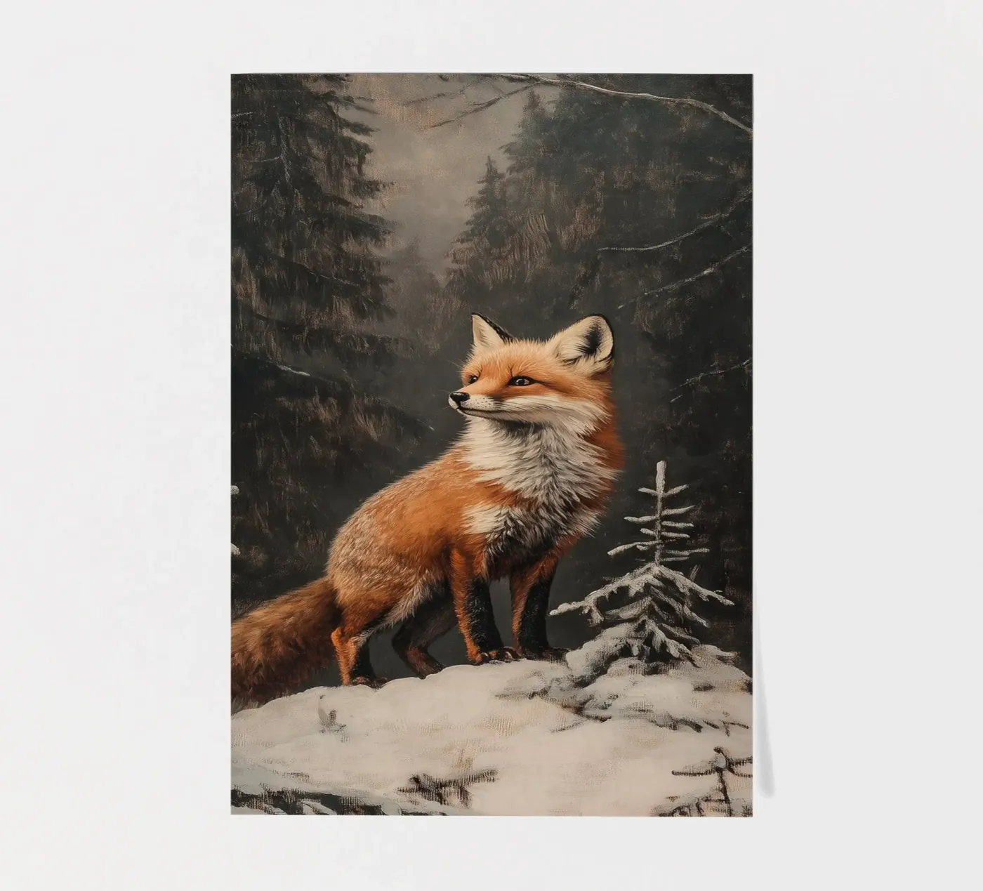 Fuchs im Winterwald sticker sheet by Luna & Noctua