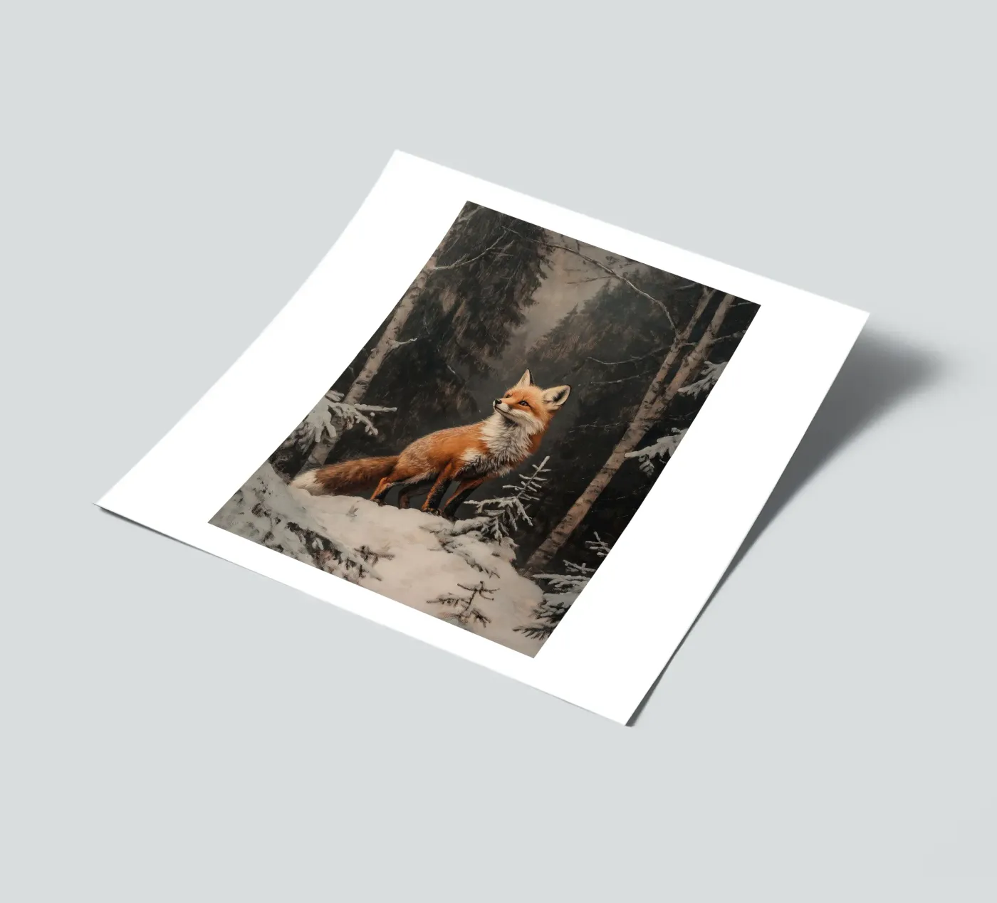 Fuchs im Winterwald sticker sheet by Luna & Noctua