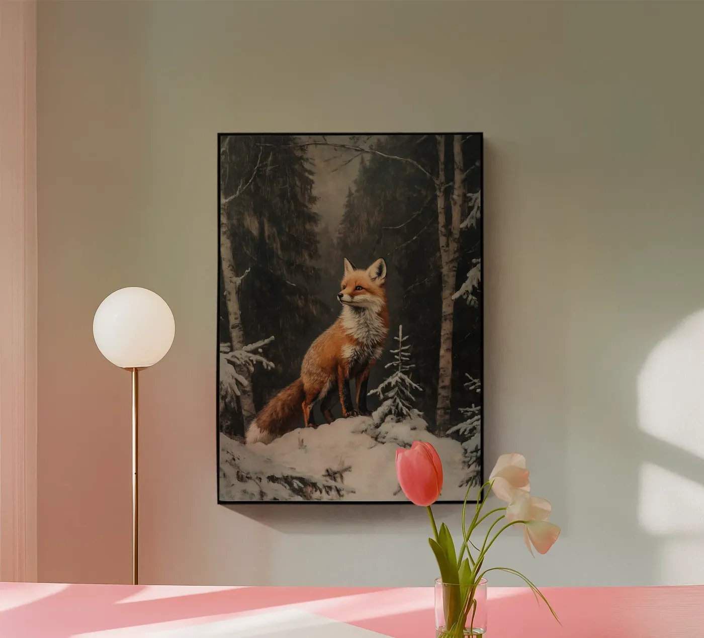 Fuchs im Winterwald plexiglas de Luna & Noctua