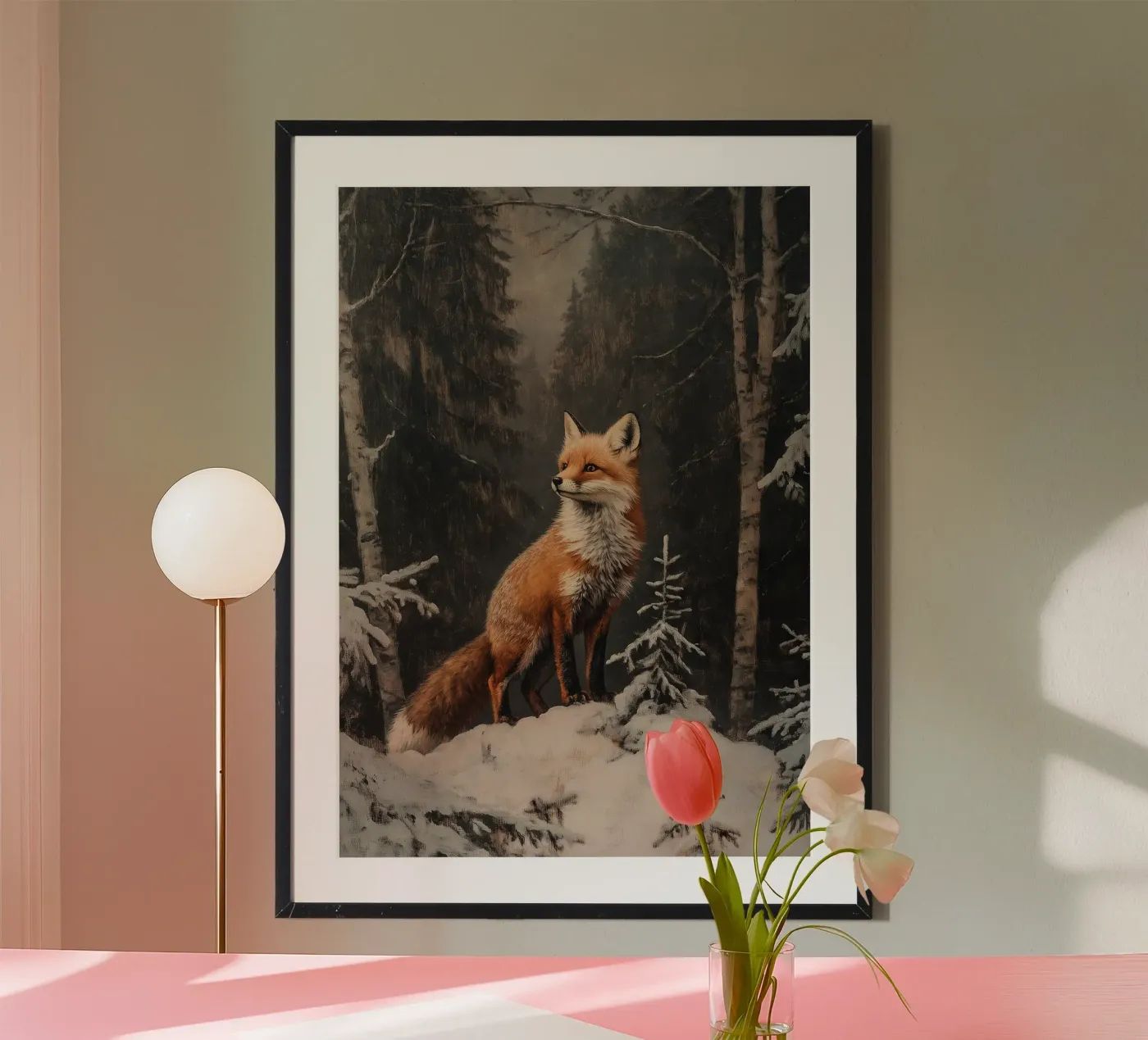 Fuchs im Winterwald poster da Luna & Noctua