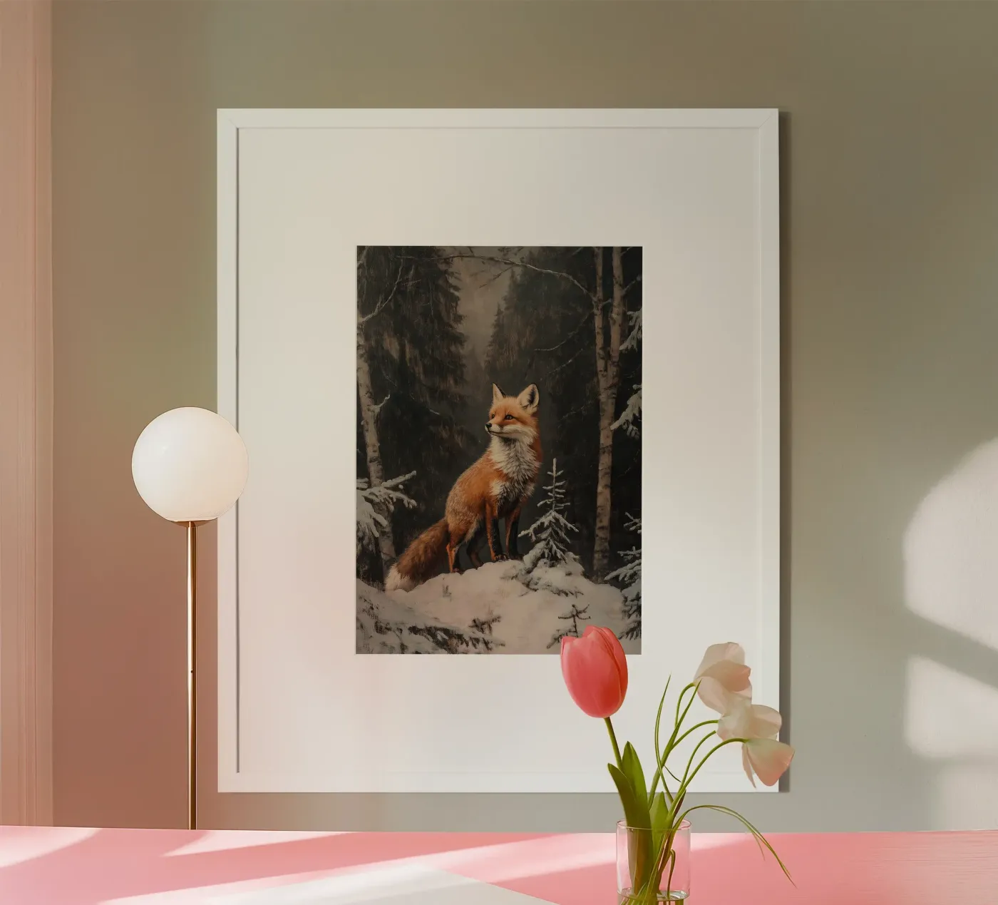 Fuchs im Winterwald poster da Luna & Noctua