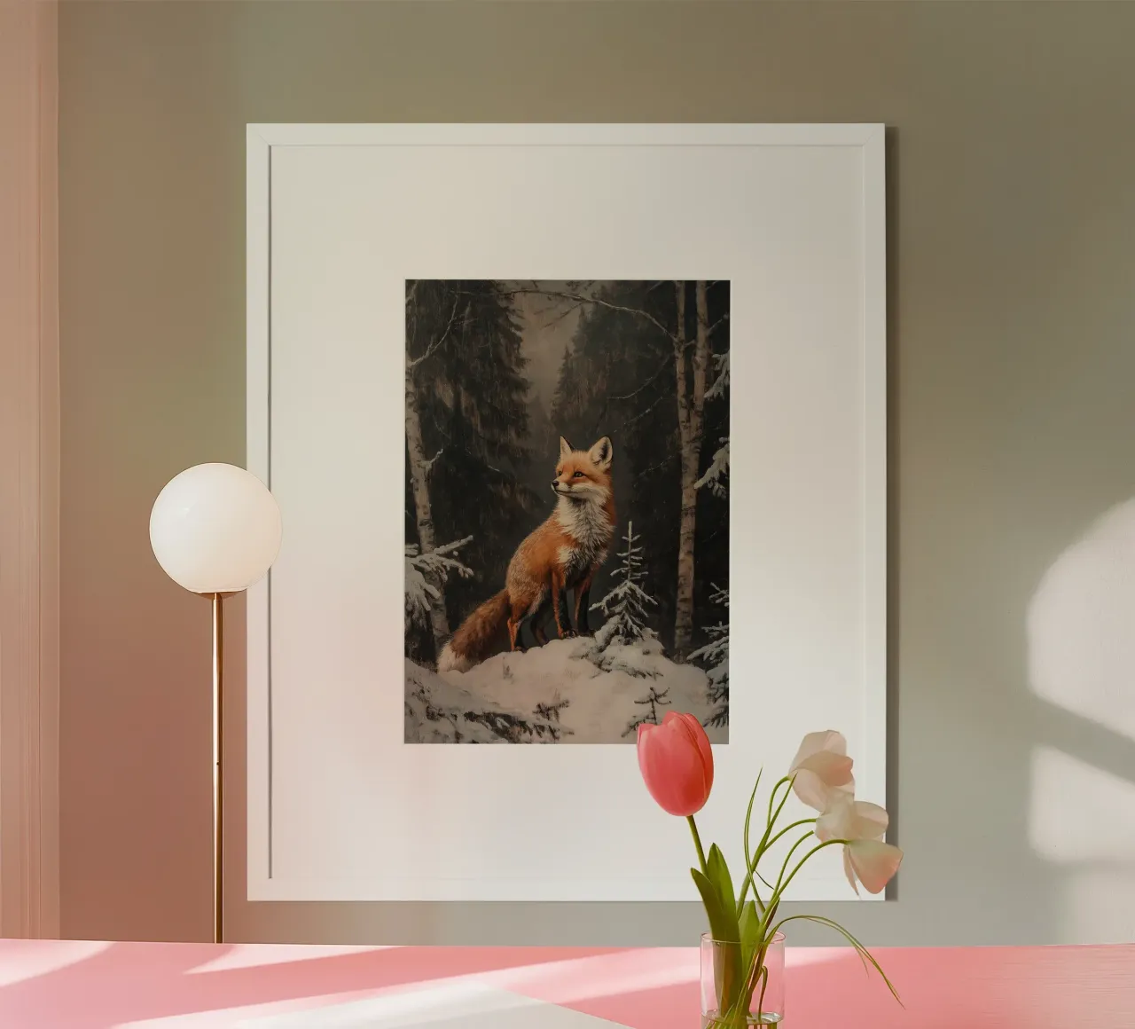 Fuchs im Winterwald poster da Luna & Noctua