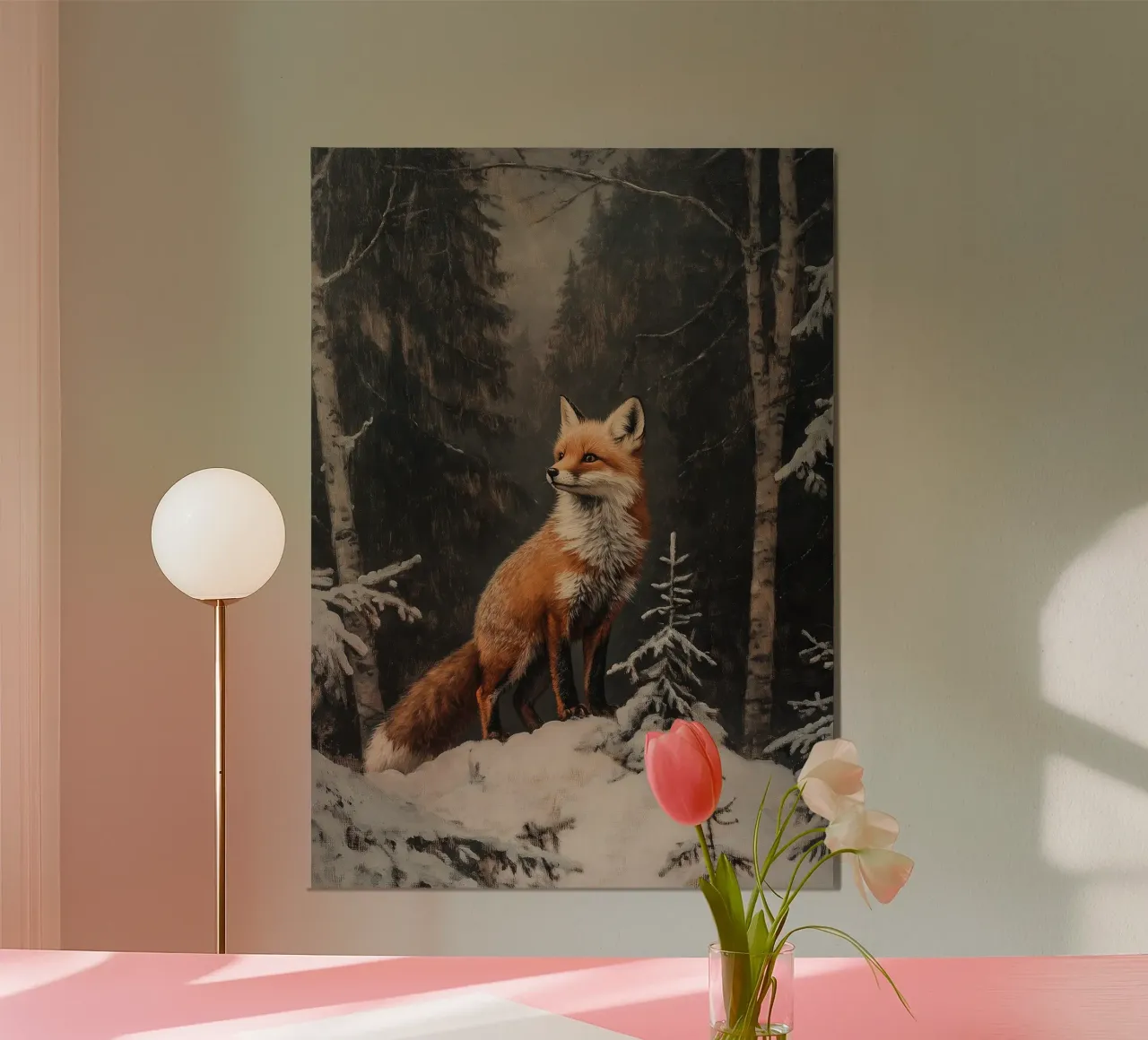 Fuchs im Winterwald poster da Luna & Noctua