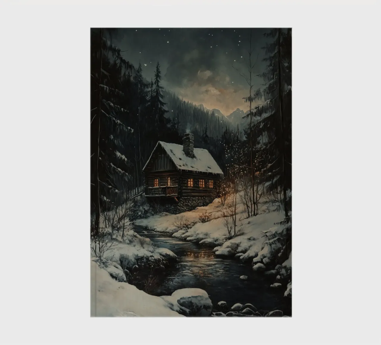Häuschen im Winterwald diario da Luna & Noctua