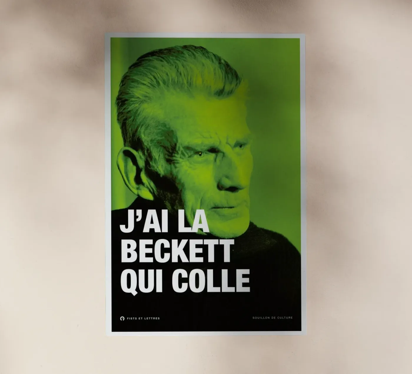 Beckett pellicola backlit da Fists Et Lettres