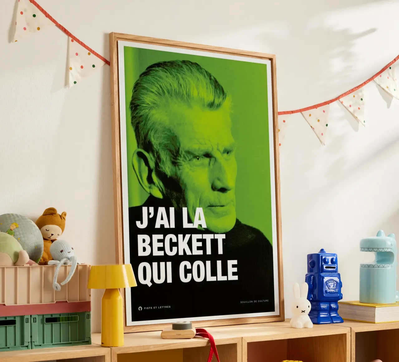 Beckett acrylic glass by Fists Et Lettres