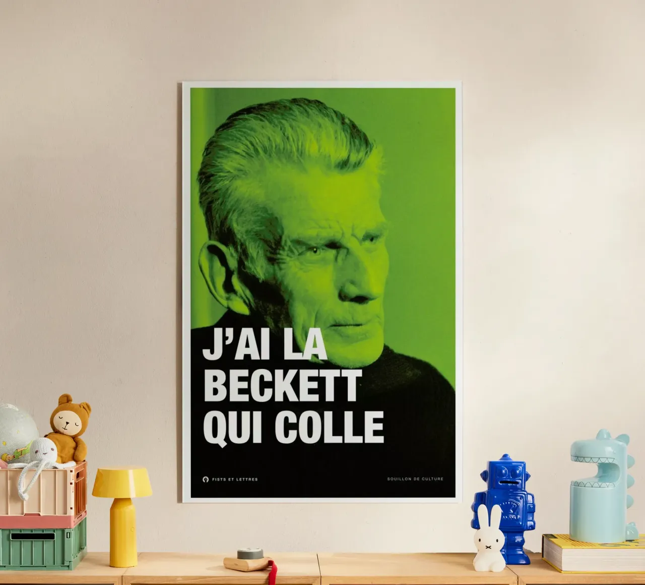 Beckett plexiglass da Fists Et Lettres