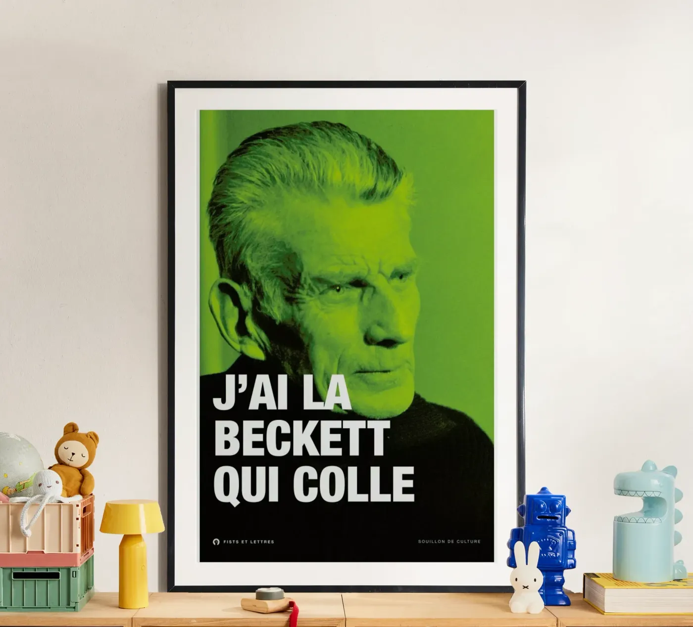 Beckett poster da Fists Et Lettres