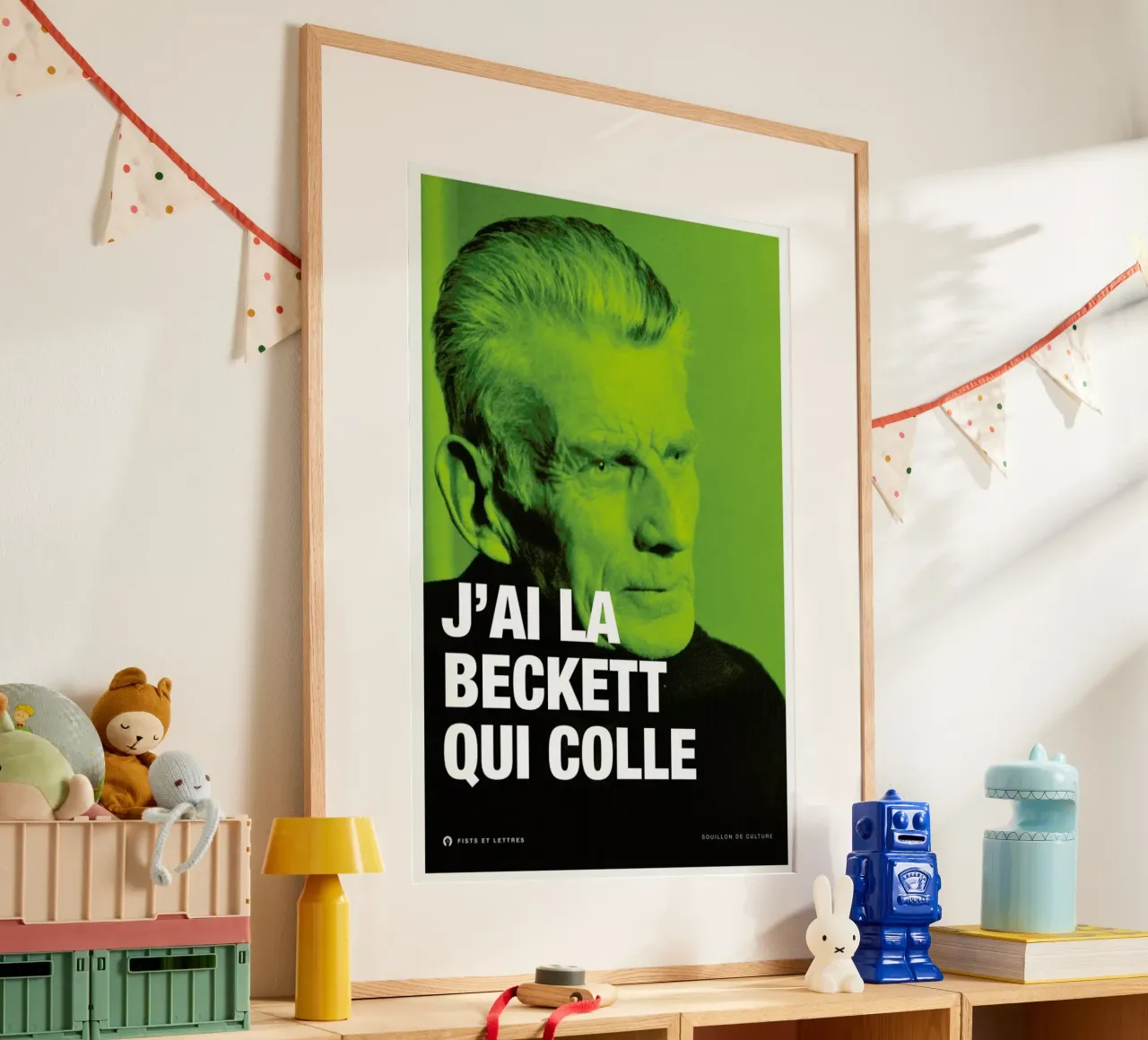 Beckett poster da Fists Et Lettres