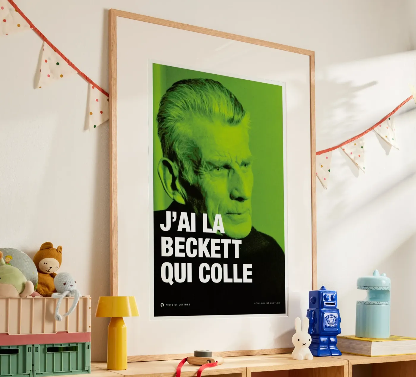 Beckett poster da Fists Et Lettres