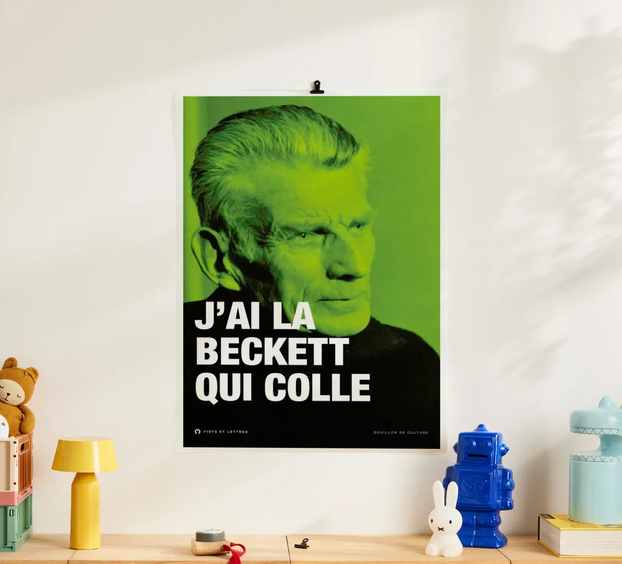 Beckett poster da Fists Et Lettres