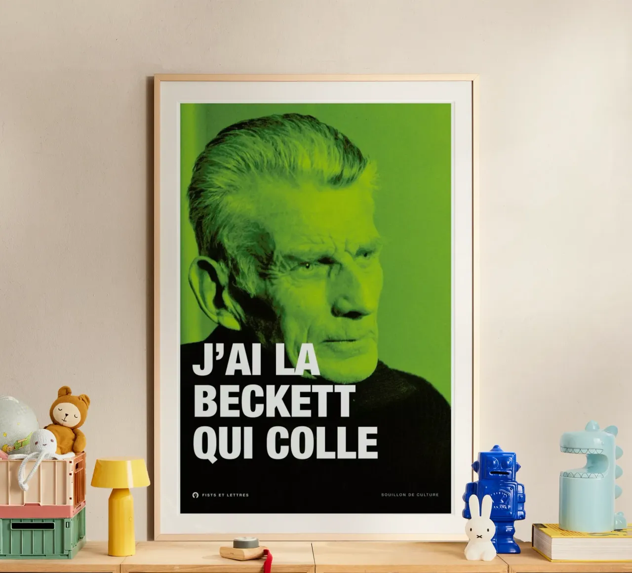 Beckett poster da Fists Et Lettres