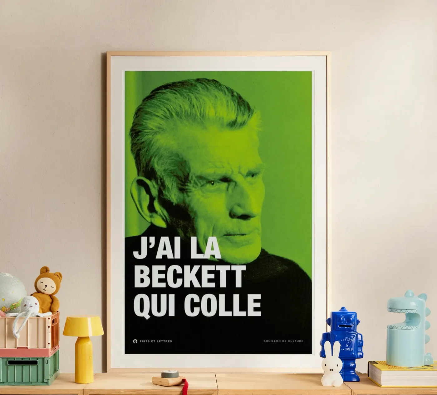 Beckett poster da Fists Et Lettres