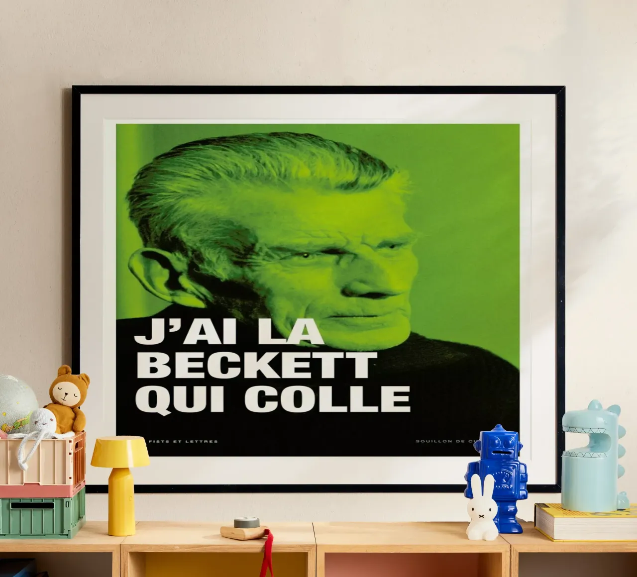 Beckett poster da Fists Et Lettres