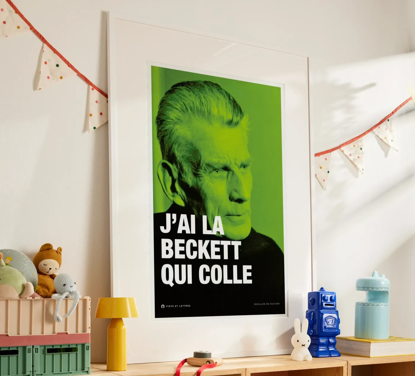 Beckett poster da Fists Et Lettres