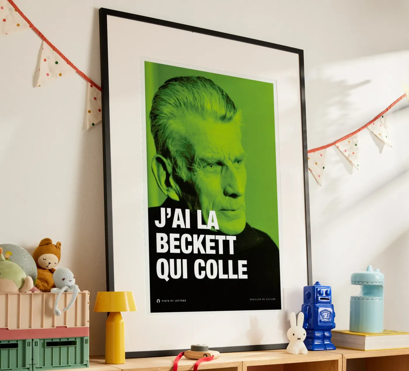 Beckett poster da Fists Et Lettres