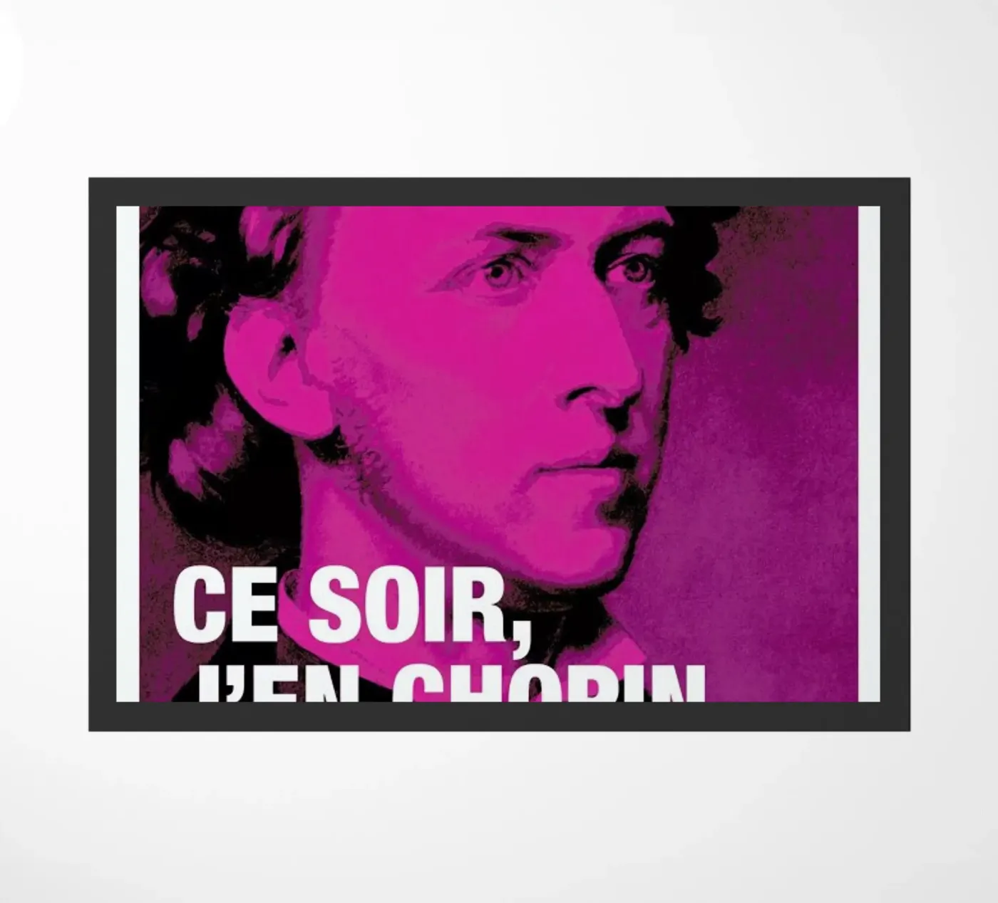 Chopin doormat by Fists Et Lettres