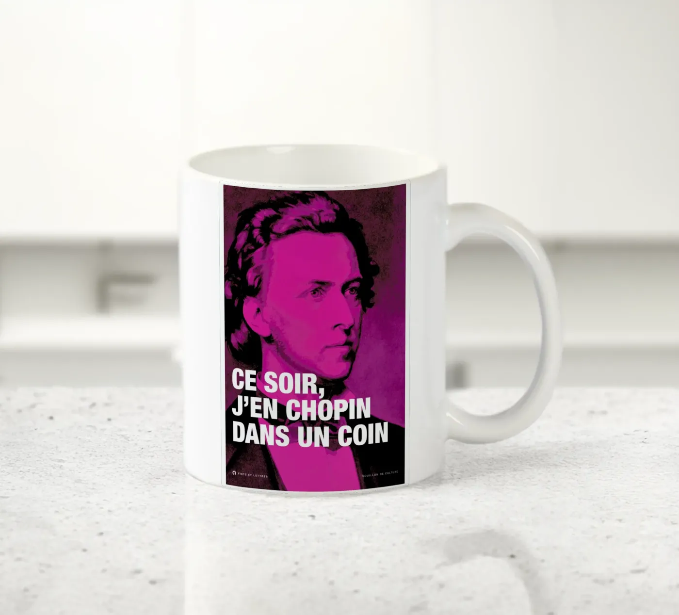 Chopin ceramic mug by Fists Et Lettres