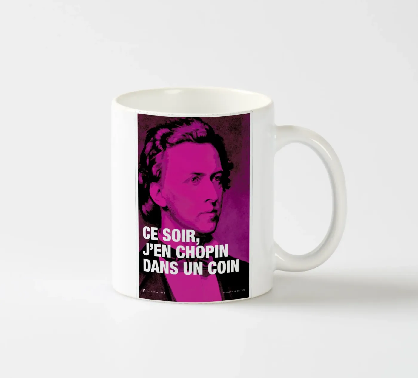 Chopin ceramic mug by Fists Et Lettres