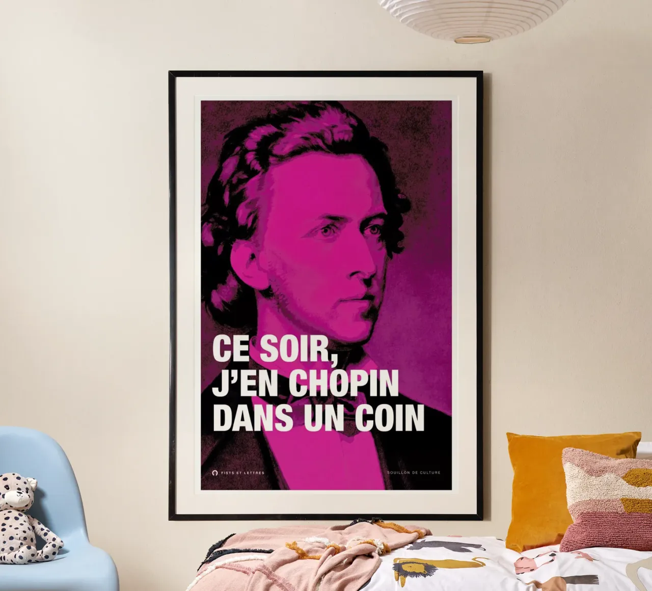 Chopin poster van Fists Et Lettres