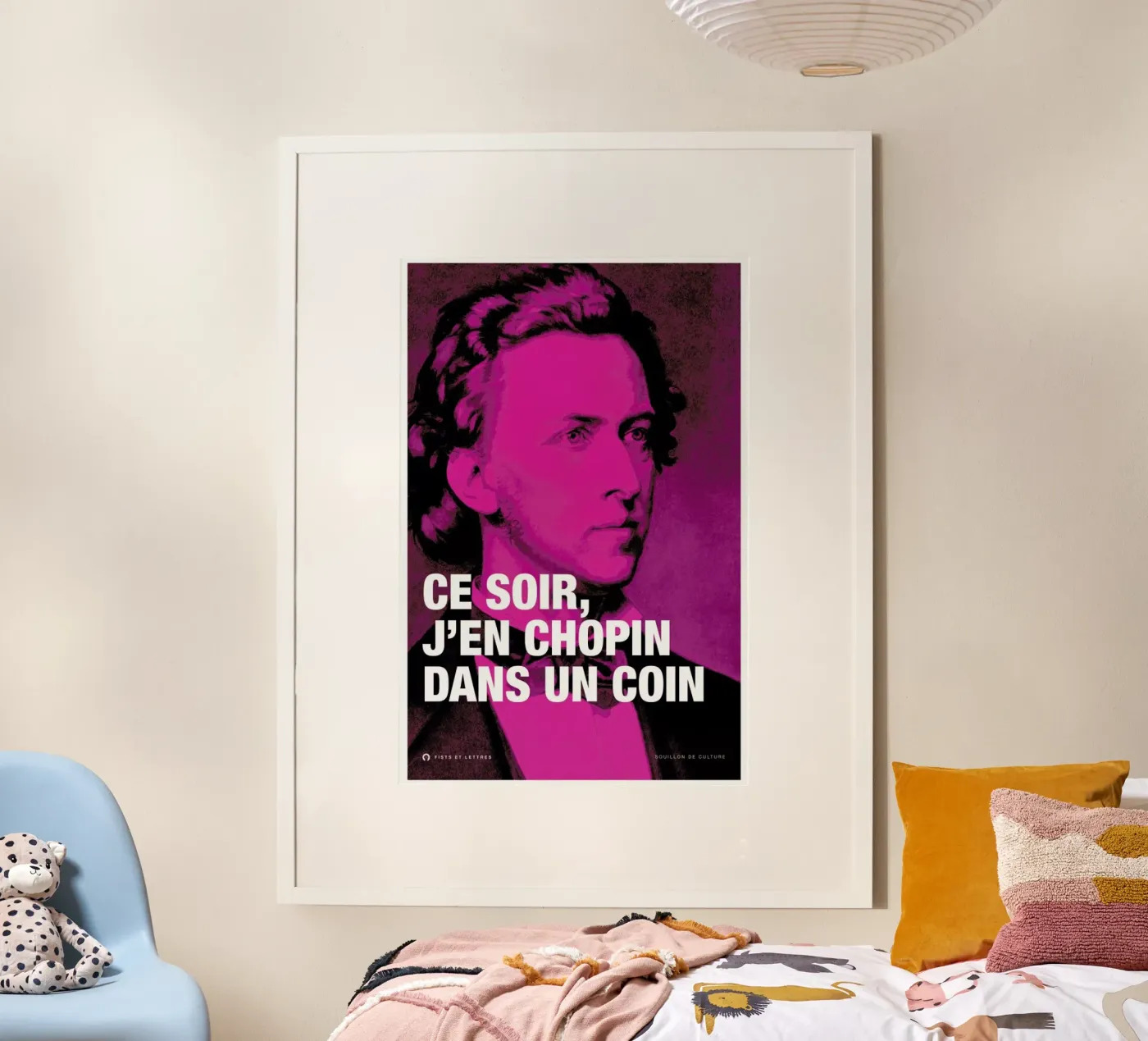 Chopin poster van Fists Et Lettres