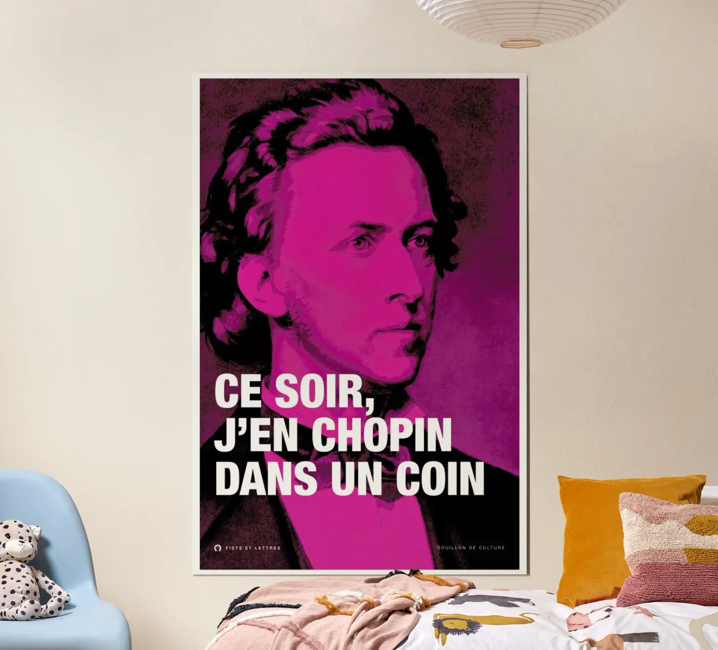 Chopin poster van Fists Et Lettres
