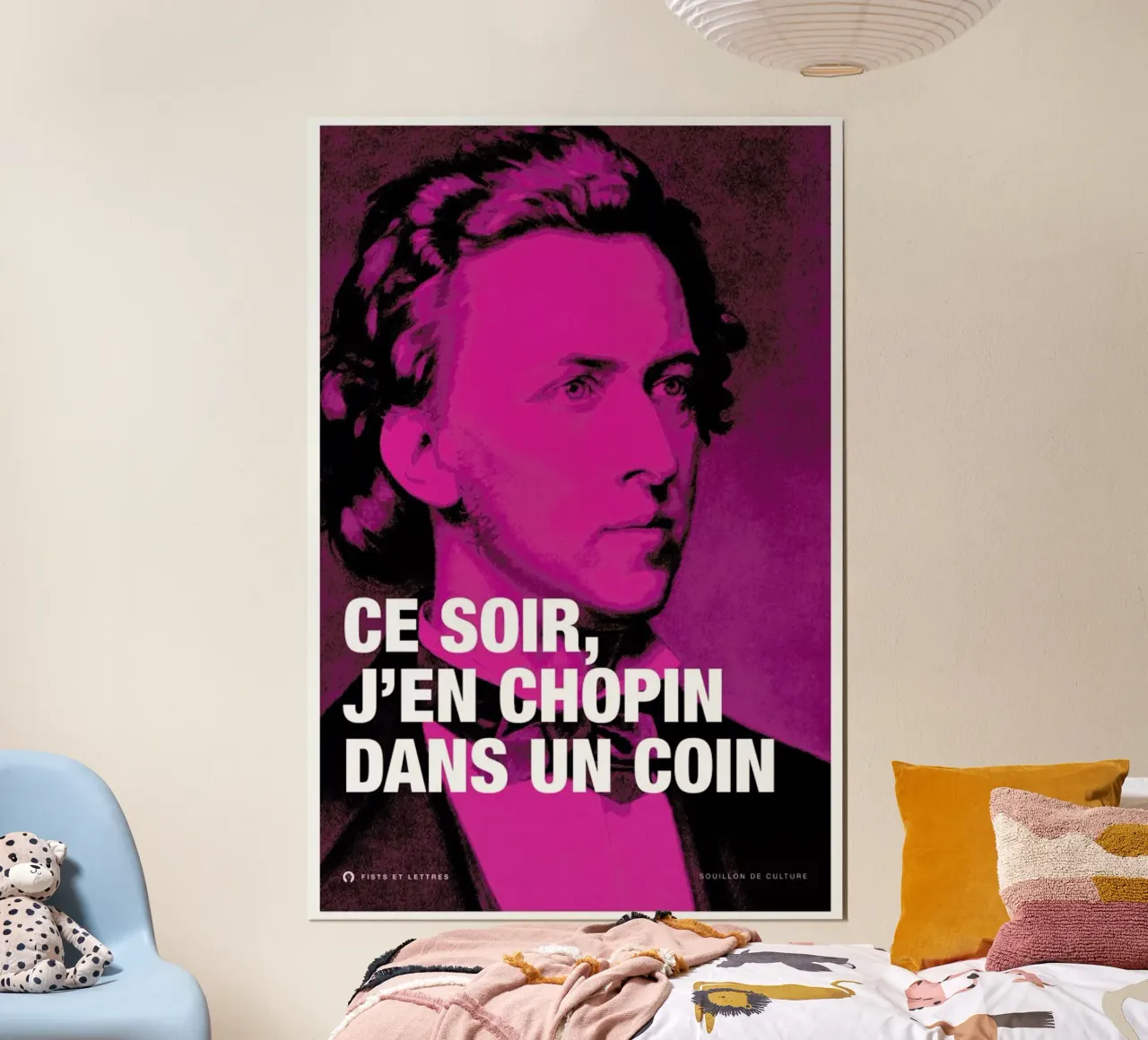Chopin poster da Fists Et Lettres