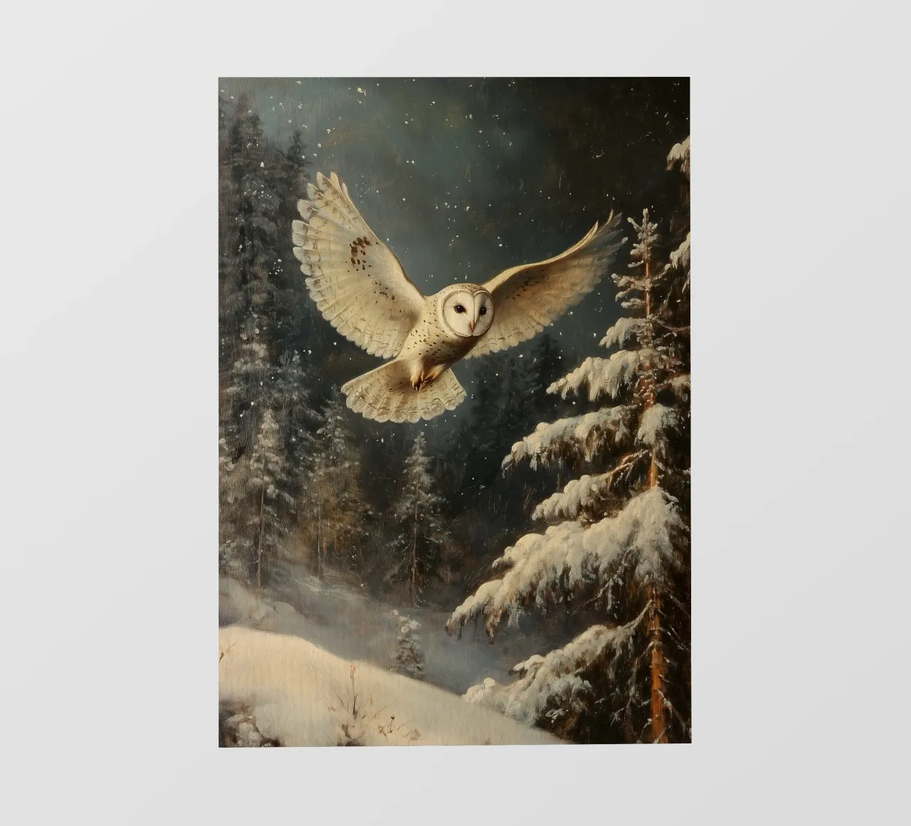 Eule im Winterwald pvc cover by Luna & Noctua