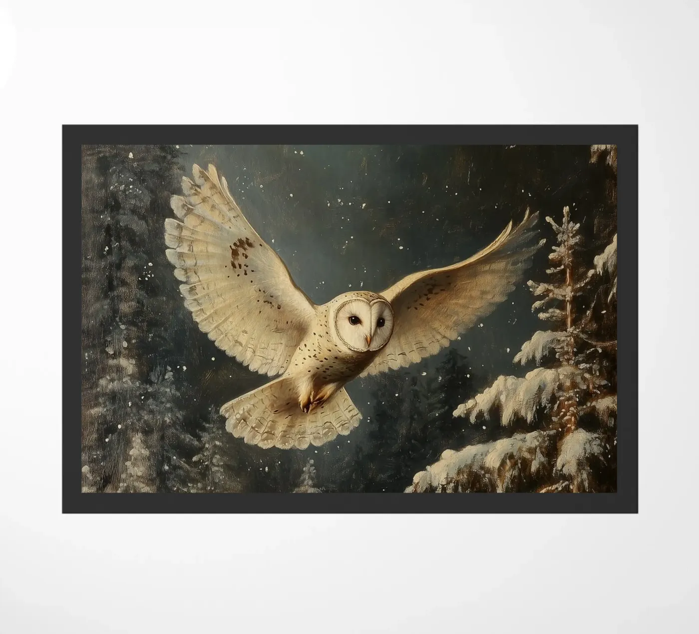 Eule im Winterwald zerbino da Luna & Noctua