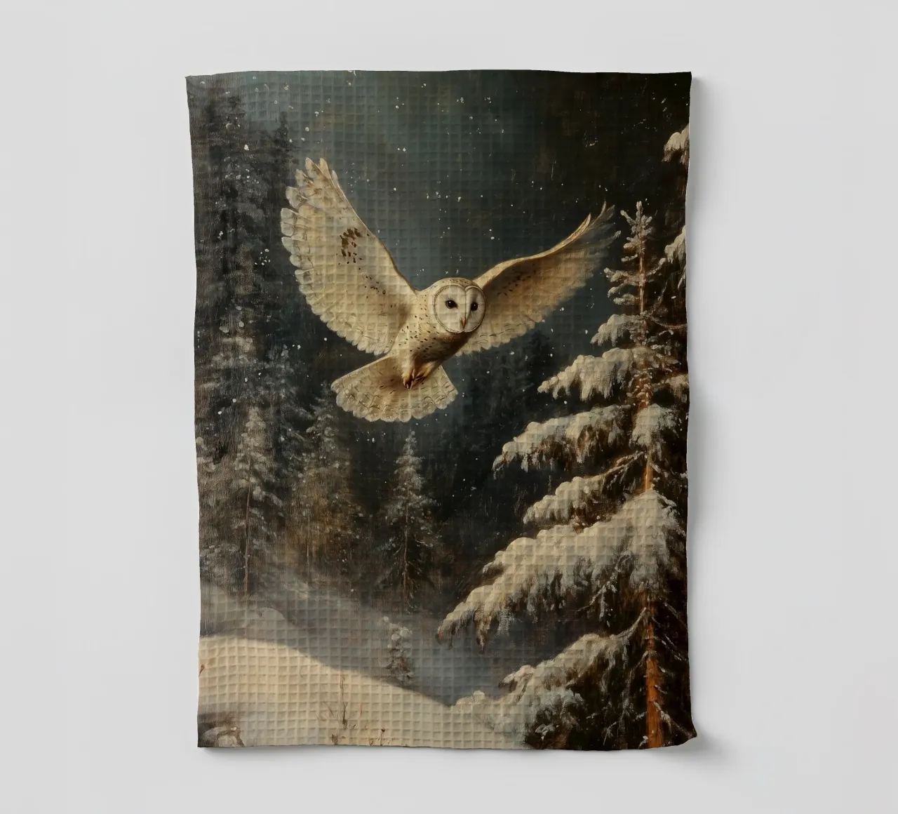 Eule im Winterwald canovaccio da cucina da Luna & Noctua